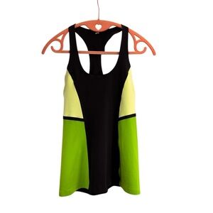 Lululemon .Black and Green Women's Tank Top